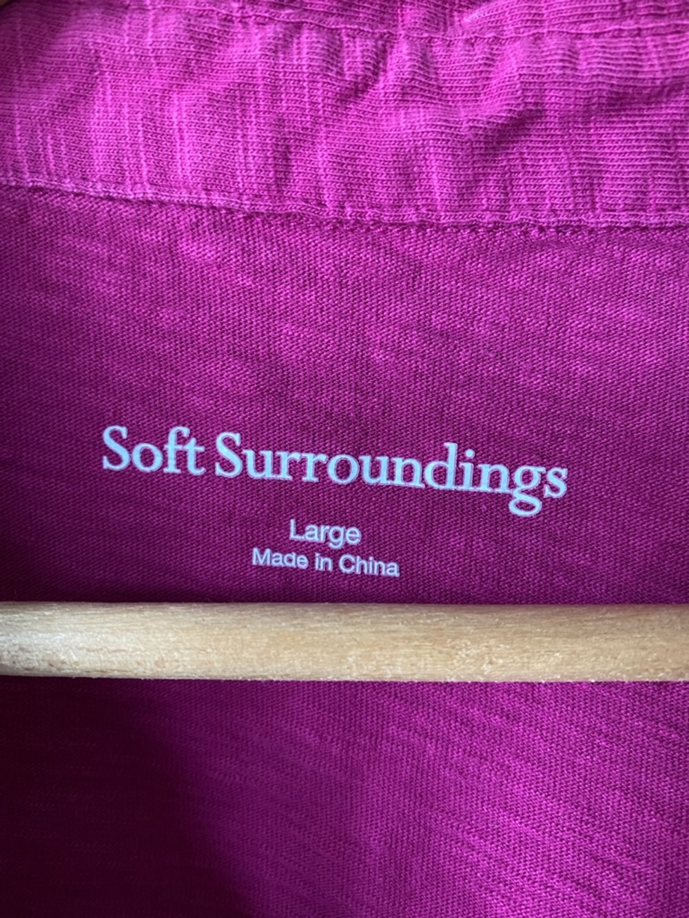 Soft Surroundings Sleeveless Button-Front Tunic in Magenta - Picture 2 of 4